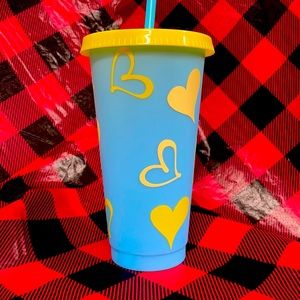 Hearts tumbler cup